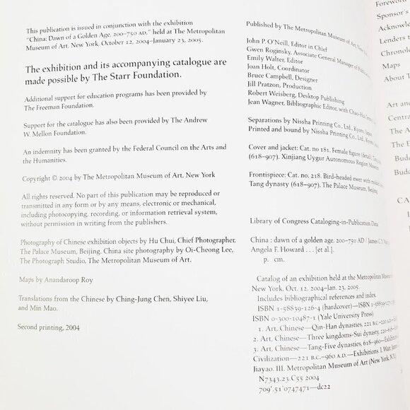 China Dawn of a Golden Age 200-750 AD Metropolitan Museum 2004 Art Book - Picture 4 of 10